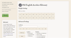 Desktop Screenshot of glossary.oldenglishaerobics.net