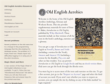 Tablet Screenshot of oldenglishaerobics.net